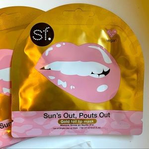 SF Glow Sun's Out, Pouts Out Gold Foil Lip Mask with Collagen 4 Pack
